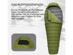 Norskskin Ultralight 800 R Mumienschlafsack - Green