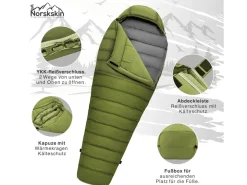 Norskskin Ultralight 900 R Mumienschlafsack - Green