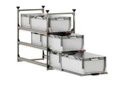 Nova Racks Serie M 3 Ebenen Seitenauszug - 40x90x112 cm