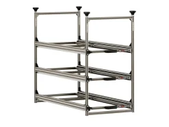 Nova Racks Serie M 3 Ebenen Seitenauszug - 40x90x122 cm