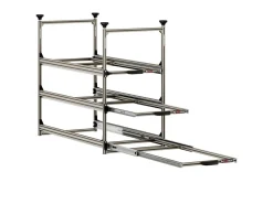 Nova Racks Serie M 3 Ebenen Seitenauszug - 40x90x132 cm