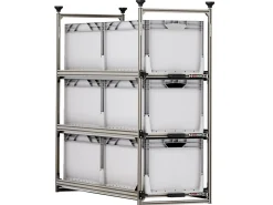 Nova Racks Serie M 3 Ebenen Seitenauszug 40x120x132 cm