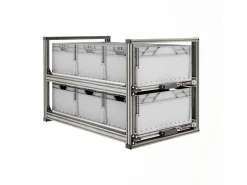 Nova Racks Serie V 2 Ebenen Heckauszug - 40x90x55 cm