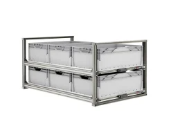 Nova Racks Serie V 2 Ebenen Heckauszug - 60x120x55 cm