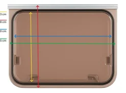 NRF America 700 x 500 mm Fenster - bronze