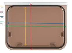 NRF America 700 x 300 mm Fenster - bronze