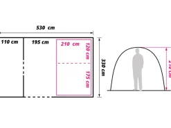 Obelink Columbia 5 Easy Air Tunnelzelt