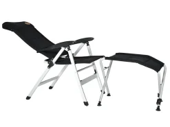 Obelink Corsa Klappstuhl mit Beinauflage - Black