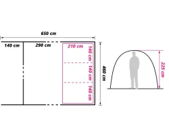 Obelink Florence XL TC Easy Air Luftzelt
