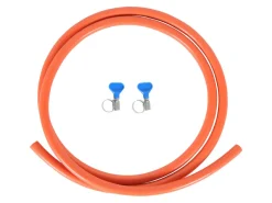 Obelink Gasschlauch mit Schlauchklemmen - 2 m