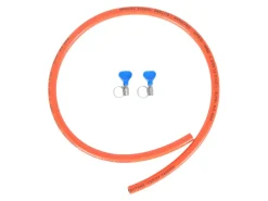 Obelink Gasschlauch mit Schlauchklemmen - 1 m