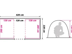 Obelink Napels 4 TC Vis-à-Vis Tunnelzelt