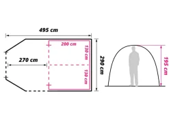 Obelink Optima 4 TC Tunnelzelt
