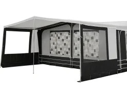 Obelink PVC Vorzelt Vordach Größe 13 (261 - 271 cm) Anthrazit