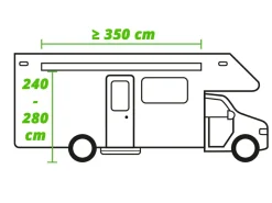 Obelink Rio 280 Easy Air Wohnwagen-/Wohnmobil-Vorzelt