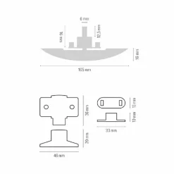 Obelink Schrankschloss oben mit Griff - Chrome