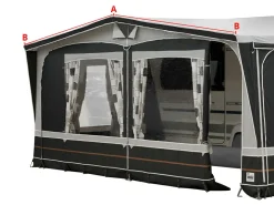 Obelink Solar Größe 10 (223 - 233 cm) Vorzelt Vordach