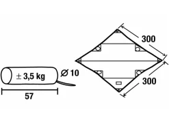 Obelink Tarp 1 300 x 300 cm