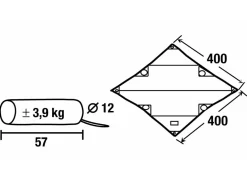 Obelink Tarp 2 400 x 400 cm