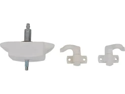 Obelink Toiletten Druckknopfverschluss mit Verriegelungshaken - White