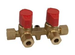 Obelink Verteilerhahn 8 mm Klemmverschraubung – Zweiwege
