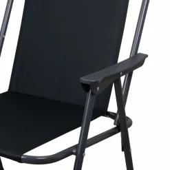 Orange85 Schwarze Klappstuhl