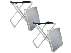 Orange85 Set von 2 Grauer Klapphocker