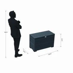 Orion Sit & Store 280 Liter Aluminium Aufbewahrungsbox