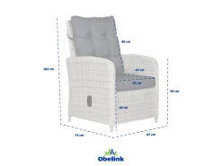 Outdoor Feelings Savino Off White Loungestuhl