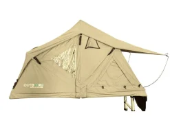 OutdoorU Compact 2 Pers Dachzelt inkl. Dachfenster - Khaki