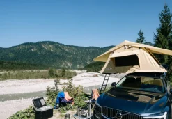 OutdoorU Expedition 4 Pers Dachzelt inkl. Leiter & Cover - Grau