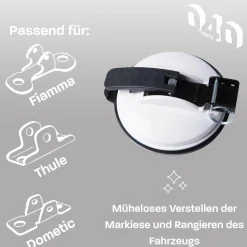 040Parts VW T4 T5 T6 T7 Markisenhalter - 2er Set