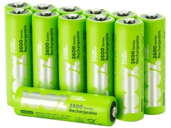 100%PeakPower Set von 12 AA Batterien