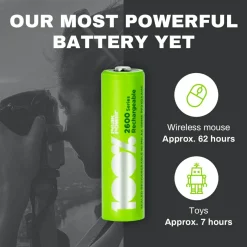 100%PeakPower Set von 12 AA Batterien