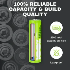 100%PeakPower Set von 12 AA Batterien
