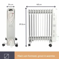 Perel - Ölradiator - 2500W - Weiß