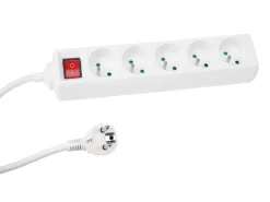Perel EB5S 5-fach Steckdosenleiste - 1,5 Meter