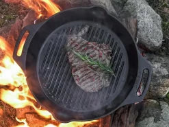 Petromax Grill Skillet Gusseisenpfanne Ø 35 cm mit 2 Griffen