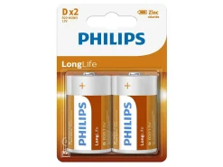 Philips LongLife D Batterien - 2er-Pack