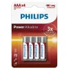 Philips Power Alkaline AAA Batterien - 4 Stück