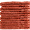 PHLOX Supreme 30 x 50 cm 6er-Set Gästehandtücher - Rot