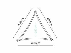 Platinum Dreamsail 4m grey dreieck Sonnensegel