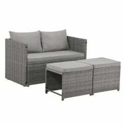 Polyrattan Jamaika 2 in 1 Gartenmöbel