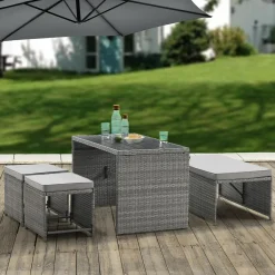 Polyrattan Jamaika 2 in 1 Gartenmöbel