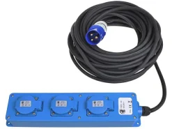 ProPlus 20 Meter CEE 3-fach Schuko-Steckdosenleiste
