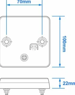 ProPlus 12/24 Volt LED Rückleuchte - 4 Funktionen