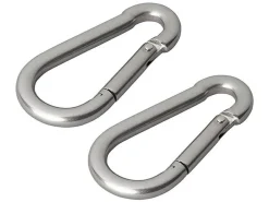 ProPlus Edelstahl Karabinerhaken - 80 mm