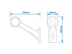 ProPlus LED rot/weiß/orange Umrissleuchte - Links