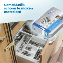 ProPlus Verstellbare Besteckkasten - 40 x 31,5 x 6 cm