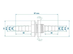 ProPlus Wassertank Schlauchtülle